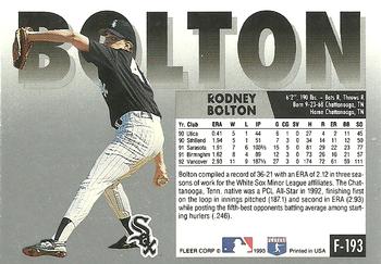 Rodney Bolton  baseball card collectible - Main Image 2