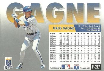 Greg Gagne  baseball card collectible - Main Image 2