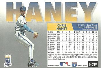 Chris Haney  baseball card collectible - Main Image 2