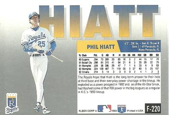 Phil Hiatt  baseball card collectible - Main Image 2