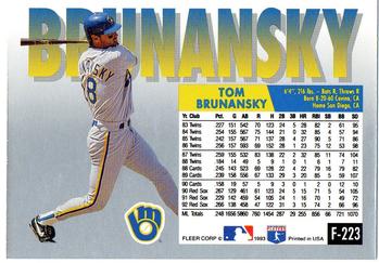Tom Brunansky  baseball card collectible - Main Image 2