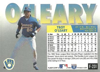 Troy O’Leary  baseball card collectible - Main Image 2