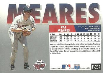 Pat Meares  baseball card collectible - Main Image 2