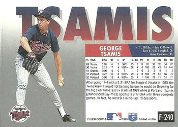 George Tsamis  baseball card collectible - Main Image 2