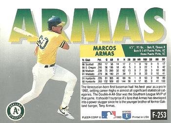 Marcos Armas  baseball card collectible - Main Image 2