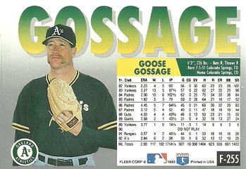 Rich Gossage  baseball card collectible - Main Image 2