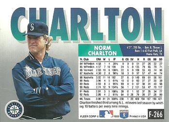 Norm Charlton  baseball card collectible - Main Image 2