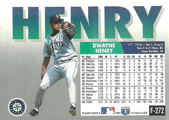 Dwayne Henry  baseball card collectible - Main Image 2