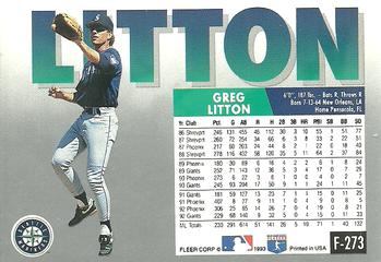 Greg Litton  baseball card collectible - Main Image 2