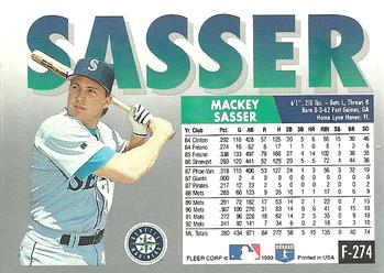 Mackey Sasser  baseball card collectible - Main Image 2