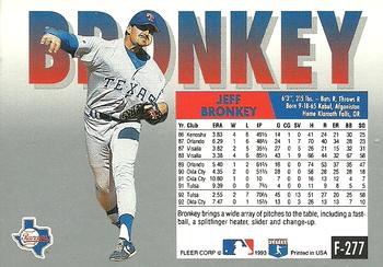Jeff Bronkey  baseball card collectible - Main Image 2