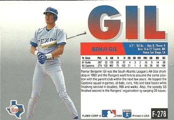 Benji Gil  baseball card collectible - Main Image 2
