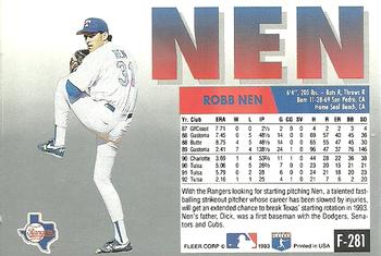Robb Nen  baseball card collectible - Main Image 2