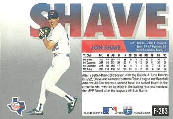 Jon Shave  baseball card collectible - Main Image 2