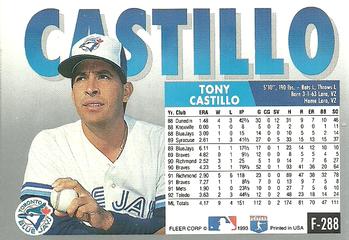 Tony Castillo  baseball card collectible - Main Image 2