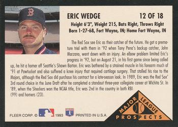 Eric Wedge  baseball card collectible - Main Image 2