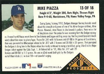 Mike Piazza  baseball card collectible - Main Image 2