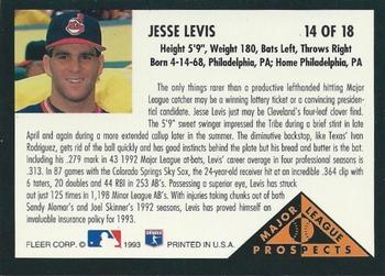 Jesse Levis  baseball card collectible - Main Image 2
