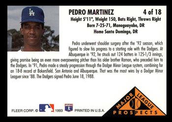 Pedro Martinez  baseball card collectible - Main Image 2