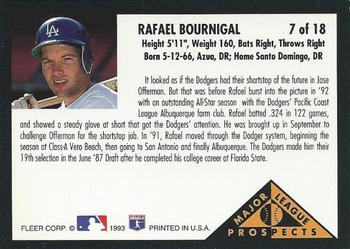 Rafael Bournigal  baseball card collectible - Main Image 2