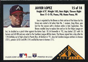 Javier Lopez  baseball card collectible - Main Image 2