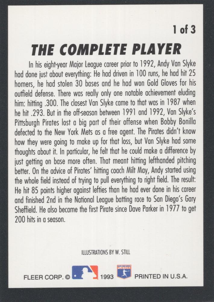 Andy Van Slyke  baseball card collectible - Main Image 2