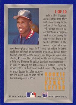 Kenny Lofton  baseball card collectible - Main Image 2