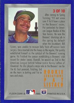 Pat Listach  baseball card collectible - Main Image 2