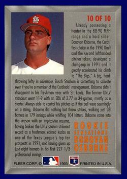 Donovan Osborne  baseball card collectible - Main Image 2