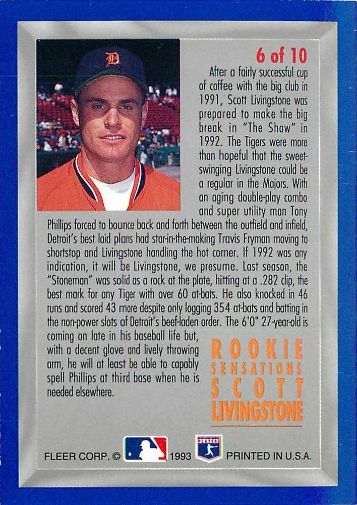 Scott Livingstone  baseball card collectible - Main Image 2