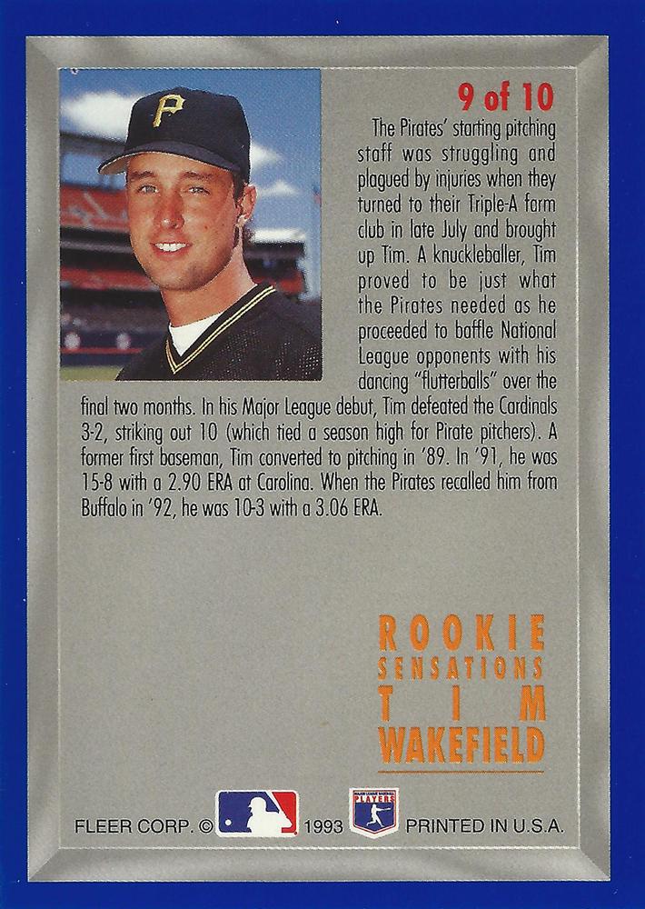 Tim Wakefield  baseball card collectible - Main Image 2