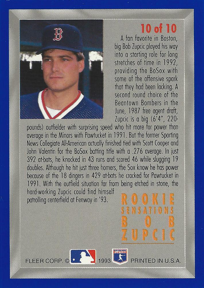 Bob Zupcic  baseball card collectible - Main Image 2
