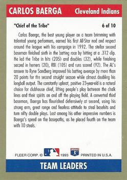 Carlos Baerga  baseball card collectible - Main Image 2