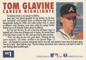 Tom Glavine  baseball card collectible - Main Image 2