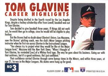 Tom Glavine  baseball card collectible - Main Image 2
