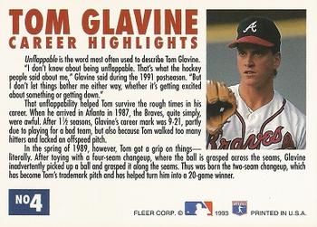 Tom Glavine  baseball card collectible - Main Image 2