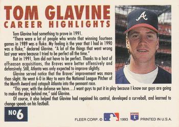 Tom Glavine  baseball card collectible - Main Image 2