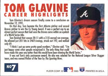 Tom Glavine  baseball card collectible - Main Image 2