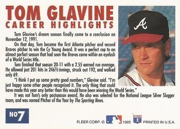 Tom Glavine  baseball card collectible - Main Image 2