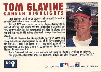 Tom Glavine  baseball card collectible - Main Image 2