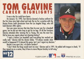 Tom Glavine  baseball card collectible - Main Image 2