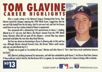 Tom Glavine  baseball card collectible - Main Image 2