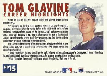 Tom Glavine  baseball card collectible - Main Image 2