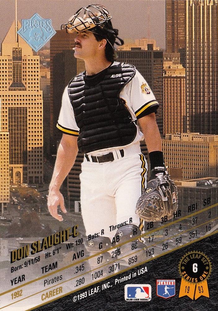 Don Slaught  baseball card collectible - Main Image 2