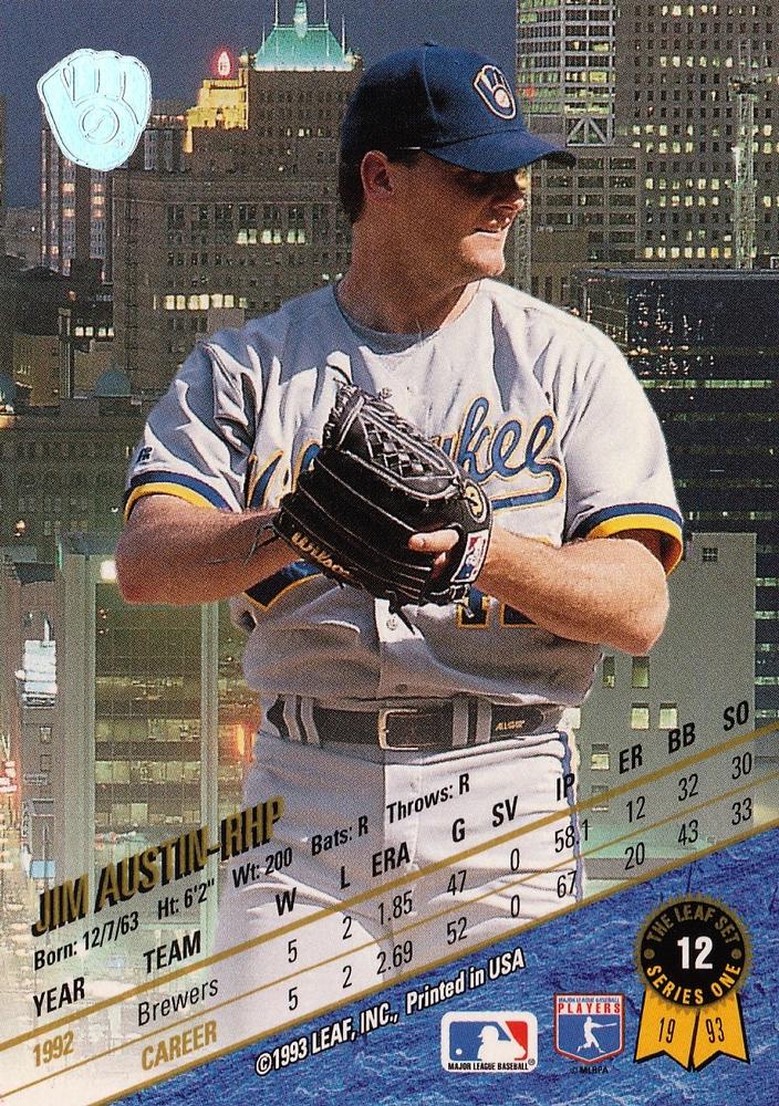 Jim Austin  baseball card collectible - Main Image 2