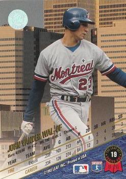 John Vander Wal  baseball card collectible - Main Image 2