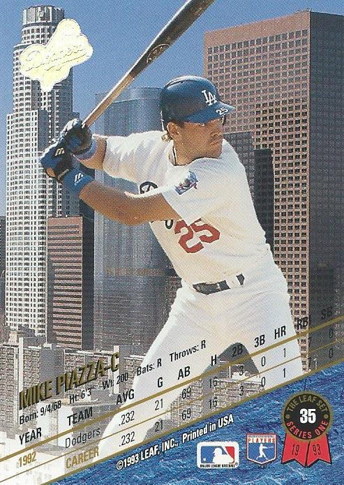 Mike Piazza  baseball card collectible - Main Image 2