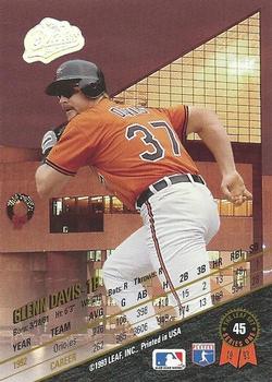 Glenn Davis  baseball card collectible - Main Image 2