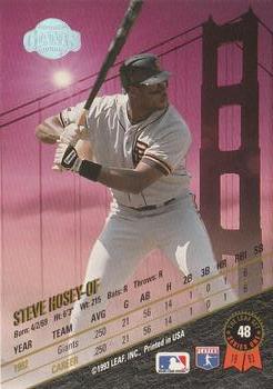 Steve Hosey  baseball card collectible - Main Image 2