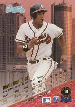 David Justice  baseball card collectible - Main Image 2